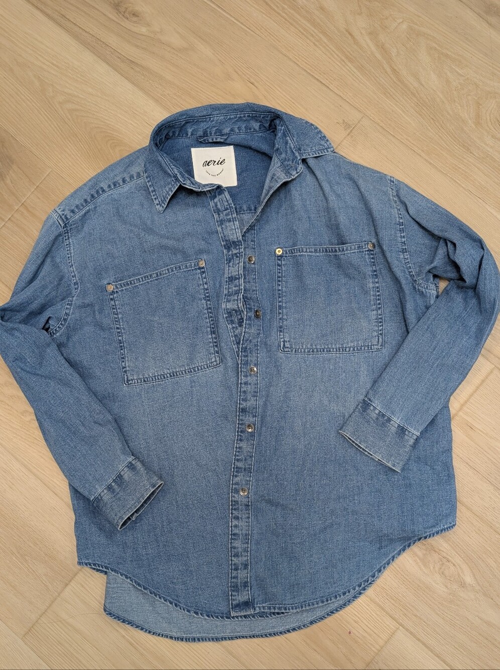 Aerie jean Shirt/Top Size Xxs but Oversized